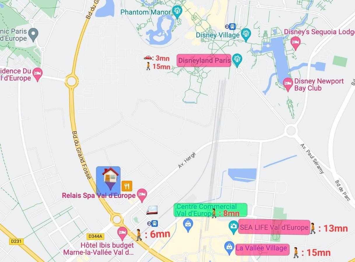 Anvi Dream Paris Disney Apartment Chessy  Luaran gambar